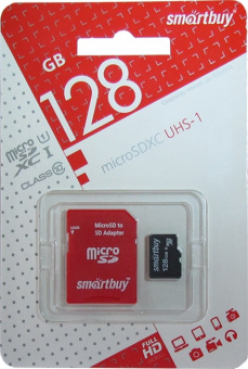 Smartbuy SDXC class 10 UHS-I, 128 GB карта памяти