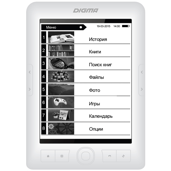 Электронная книга DIGMA E63W White