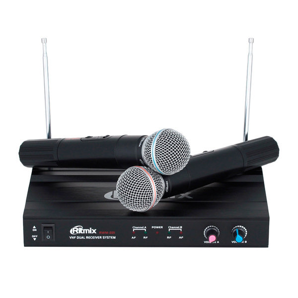 Микрофон беспроводной Ritmix RWM-221 (2шт)
