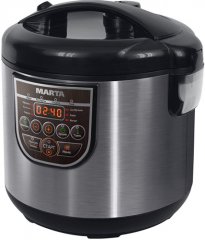 Мультиварка MARTA MT-4322 CERAMIC, черный жемчуг