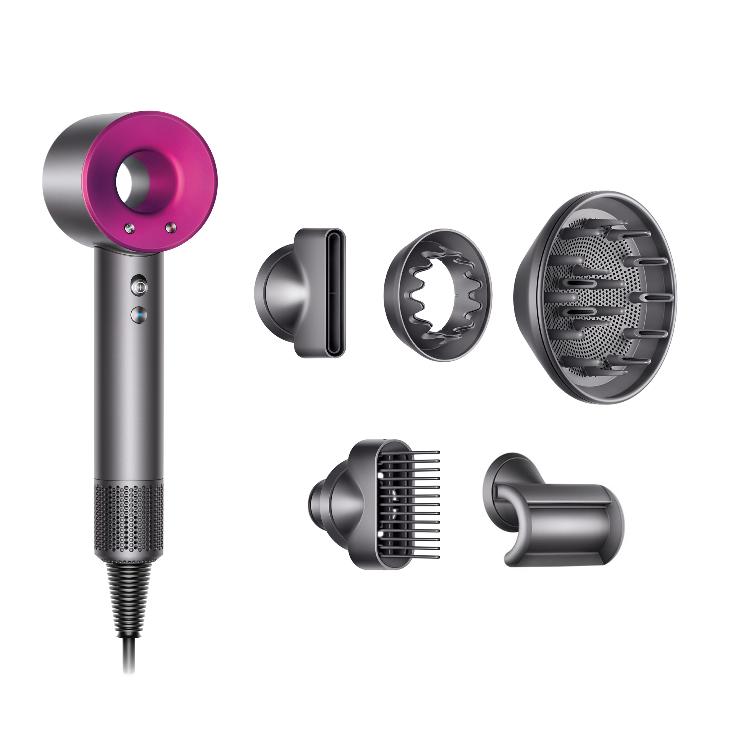 Фен Dyson Supersonic HD07 UK, Fuchsia/Nickel