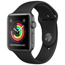 Часы Apple Watch Series 3 38mm Space Grey Al/Black Sport Band РСТ