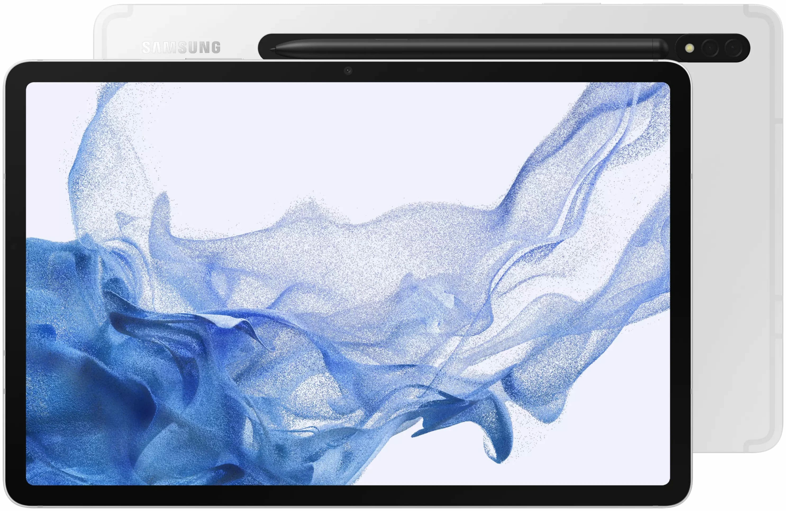 Планшет Samsung Galaxy Tab S8 (2022), RU, 8/128 ГБ, Wi-Fi + Cellular, стилус, Android 12, серебро