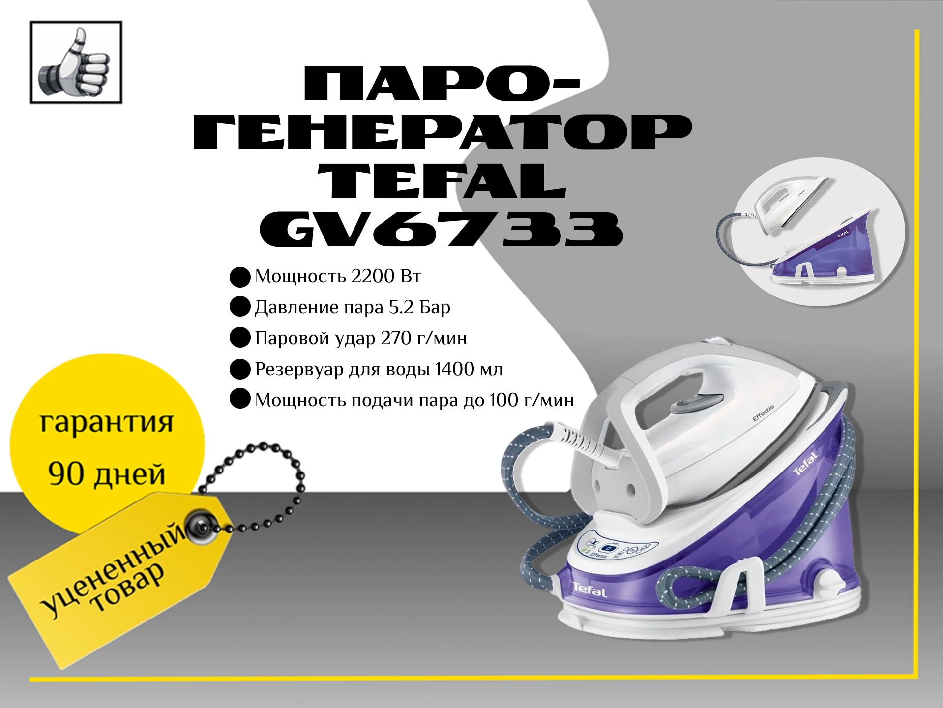 Парогенератор Tefal GV6733