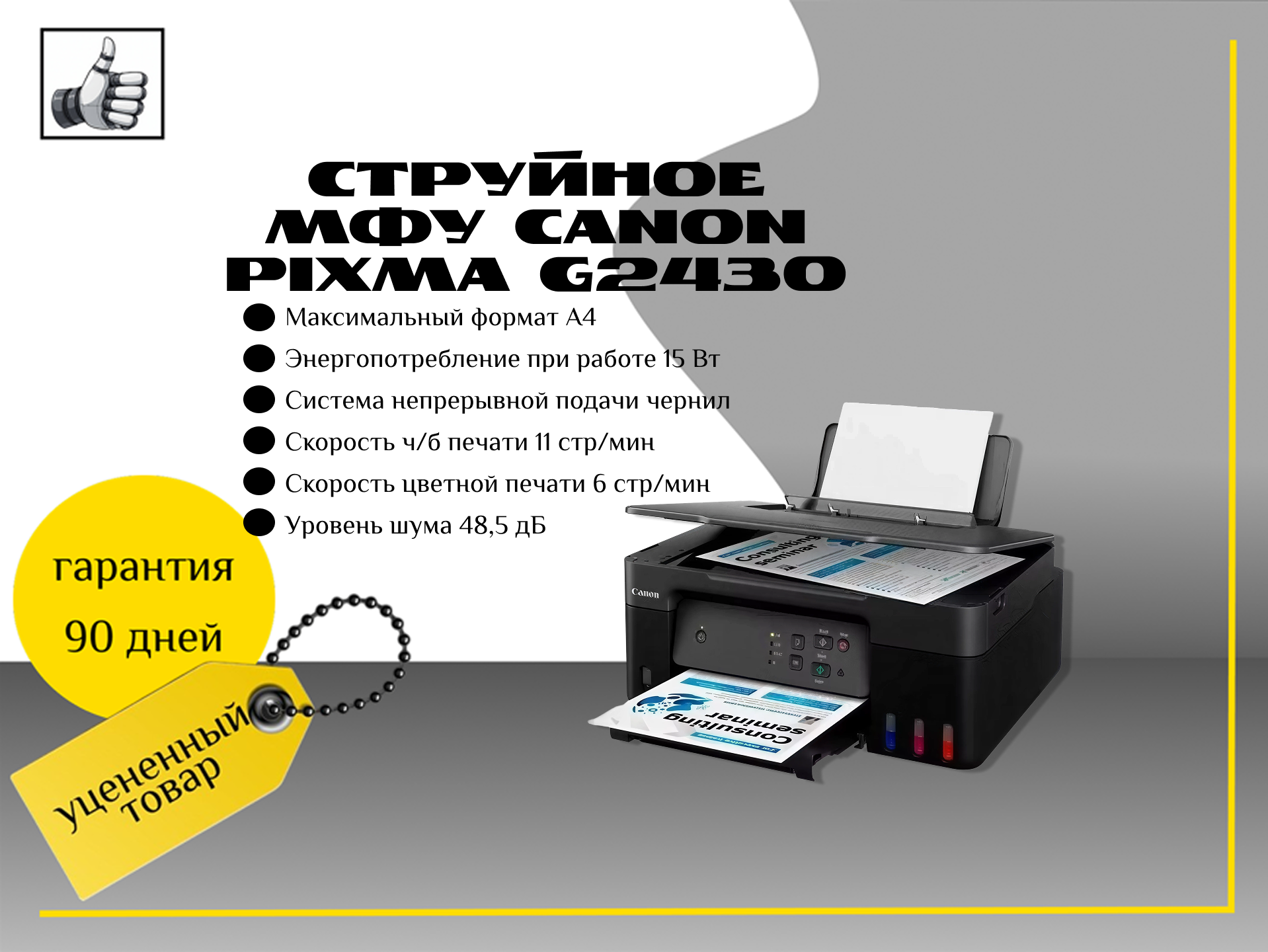 Струйное мфу Canon Pixma G2430 (5991C009)